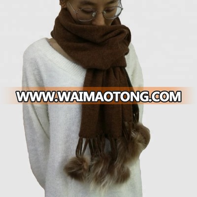 Autumn winter women elegant wholesale warm cashmere scarf pashmina