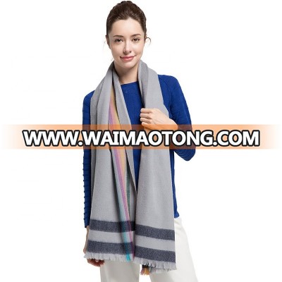 Fashion hot winter ladies 100% cashmere knitted scarf