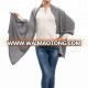 High quality elegant wool cashmere knitted lady poncho scarf